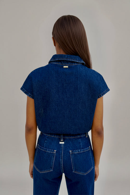 Embroy Denim Top - ARRIVING SOON